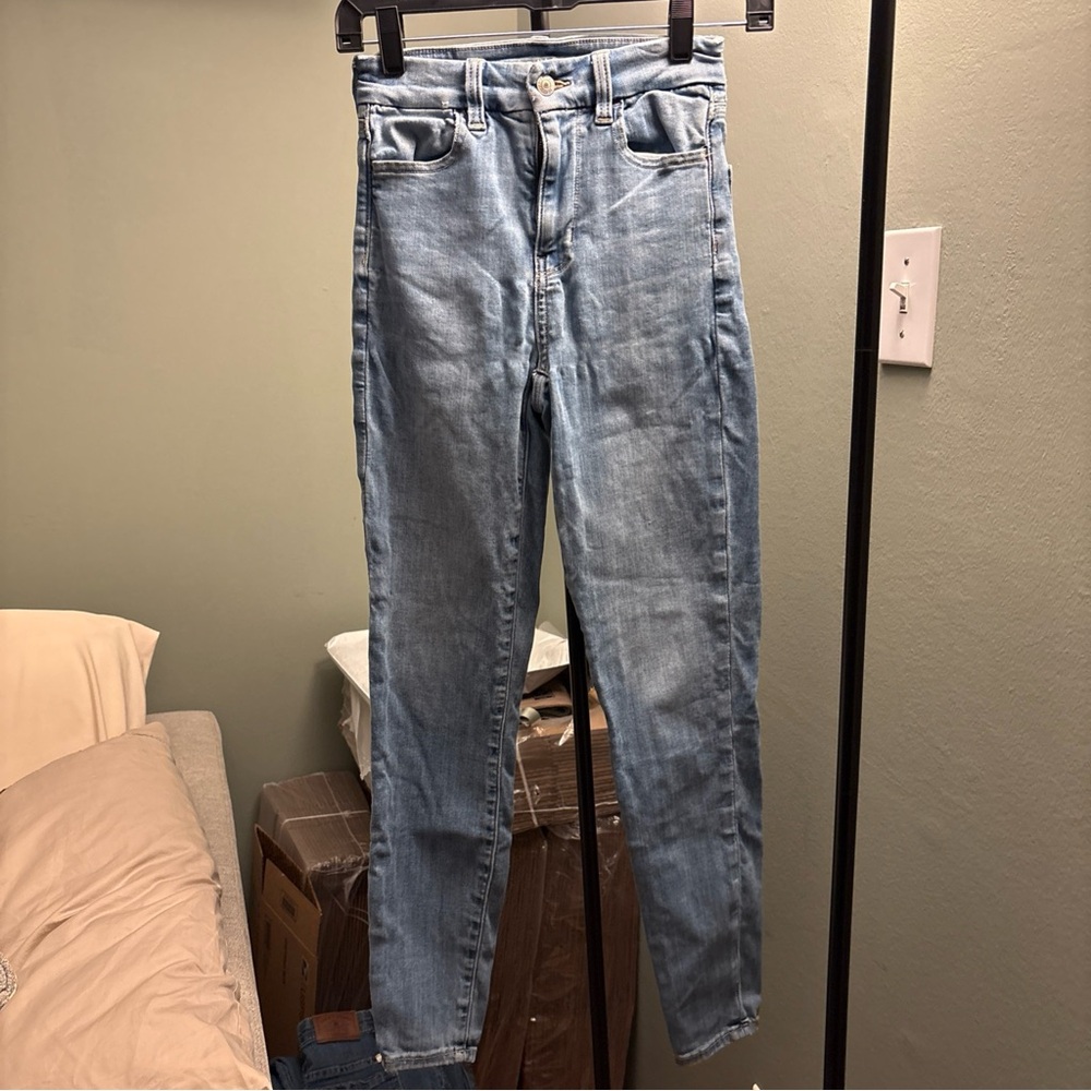 American Eagle Outfitters Light Blue High Rise Jeans